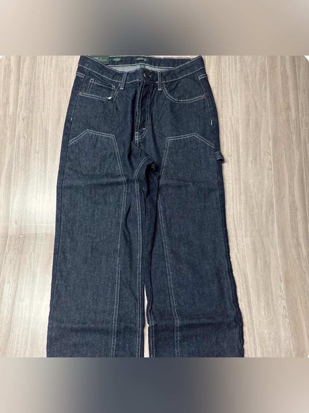 Men's Dark Blue Carpenter Jeans - Casual Workwear